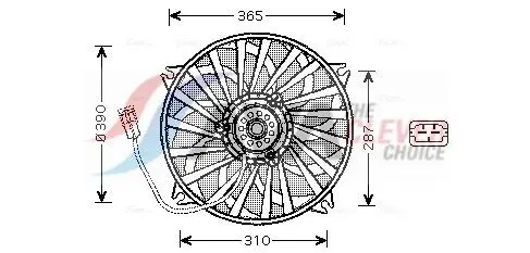 AVA PE7535 Вентилятор системы охлаждения
