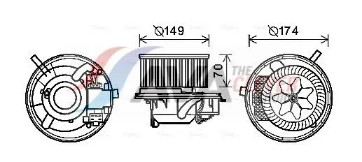 AVA VN8341 Вентилятор салона