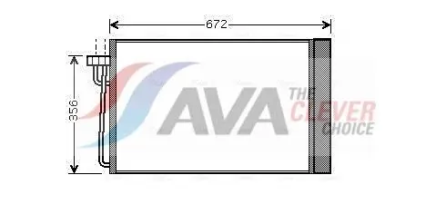 AVA BWA5267D Радиатор кондиционера