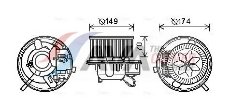 AVA VN8339 Вентилятор салона