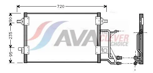Ava AI5176 Радиатор кондиционера