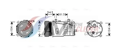 VNAK280 Компрессор кондиционера VW