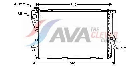 BWA2233 Радиатор системы охлаждения
