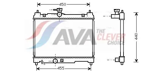 Ava TOA2251 Радиатор системы охлаждения