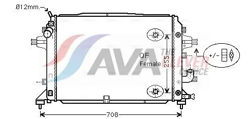 OLA2460 Радиатор AVA QUALITY COOLING