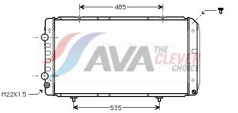 Ava PEA2146 Radiator, engine cooling
