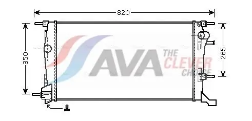 Ava RTA2409 Радиатор системы охлаждения