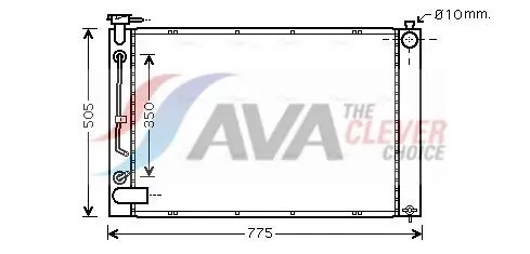 Ava TO2343 Радиатор системы охлаждения