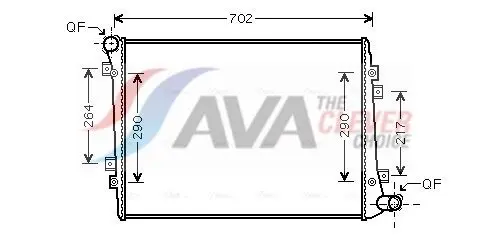 Ava VN2224 Радиатор системы охлаждения