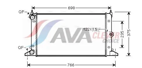VNA2188 Радиатор системы охлаждения