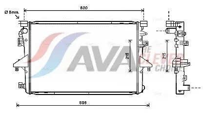 VNA2317 Радиатор системы охлаждения