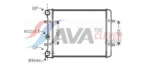Ava VN2152 Радиатор системы охлаждения