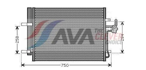 Ava FDA5428D Радиатор кондиционера с