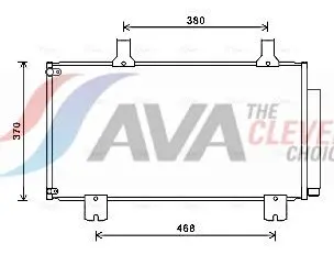 Ava HD5247D Радиатор кондиционера с