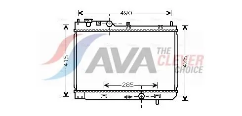 AVA MZ2214 Радиатор системы охлаждения