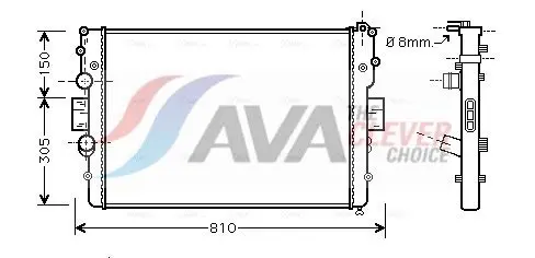 AVA IVA2087 Теплообменник