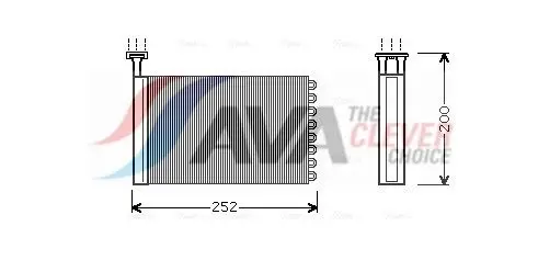 FD6164 Радиатор печки AVA QUALITY