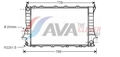 AIA2081 Радиатор системы охлаждения