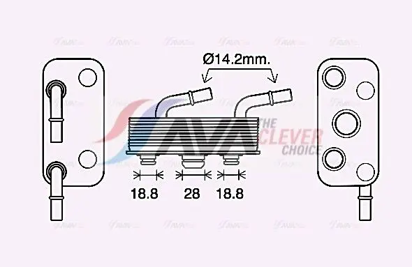 AVA BW3559 Радиатор масляный