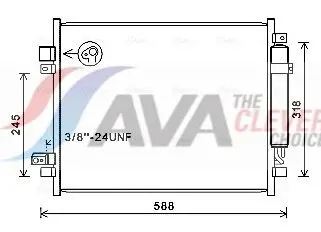 AVA DN5428D Радиатор кондиционера