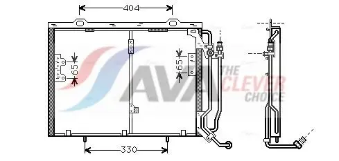 AVA MSA5245 Радиатор кондиционера