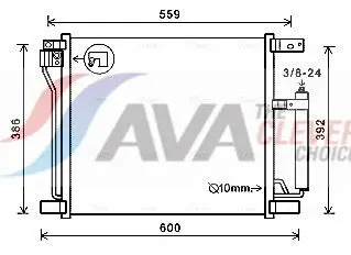 DN5401D Радиатор кондиционера