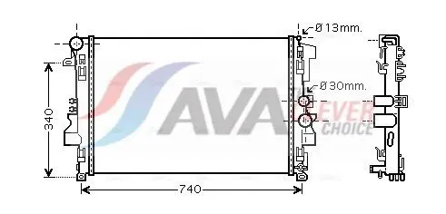 AVA MSA2356 Радиатор системы охлаждения
