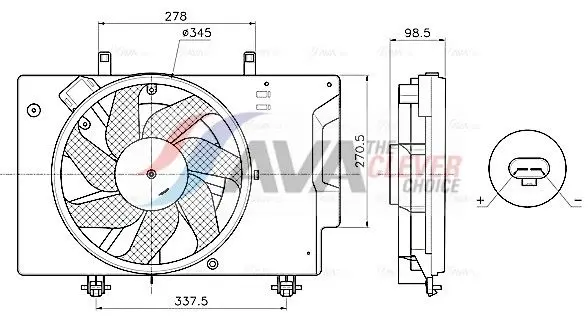 FD7709 Вентилятор, охлаждение