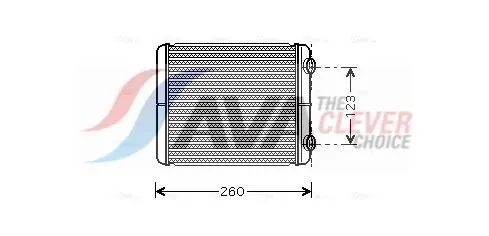 Ava RT6344 Радиатор печки