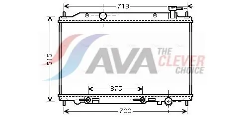 Ava DN2295 Радиатор охлаждения Nissan