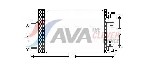 Ava OLA5500D Радиатор кондиционера с