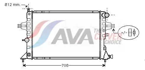 AVA OLA2293 Радиатор охлаждения