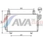 MZ5264D AVA Радиатор кондиционера с
