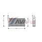 LC6074 AVA радиатор отопителя салона