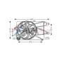 FD7504 Вентилятор охлаждения Ford