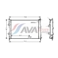 DNA2288 AVA Радиатор системы охлаждения