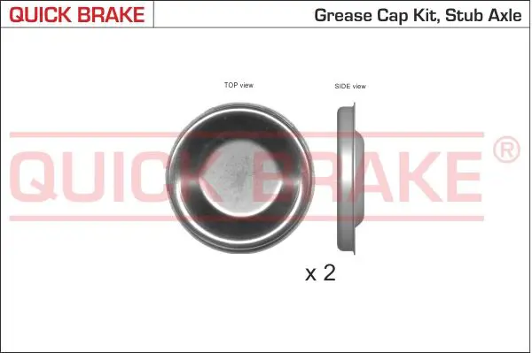 QUICK BRAKE 9826K Крышка, подшипник ступицы