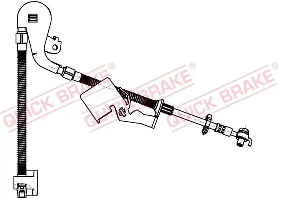 QUICK BRAKE 50704X Тормозной шланг