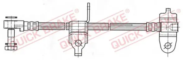 QUICK BRAKE 59976X Тормозной шланг