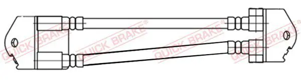 QUICK BRAKE 25009 Тормозной шланг