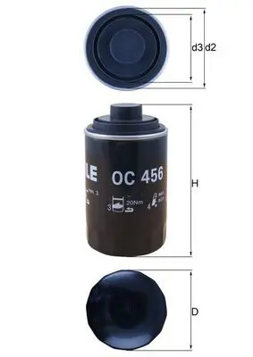 OC456 OC456 Фильтр масляный