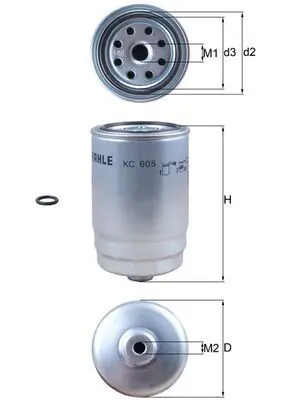 KC605D ФИЛЬТР ТОПЛИВНЫЙ