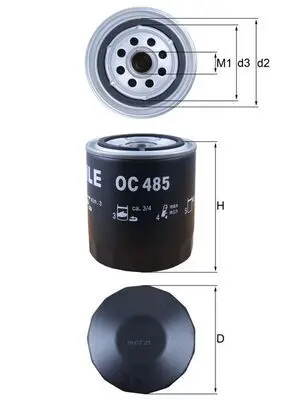 OC485 Фильтр масляный