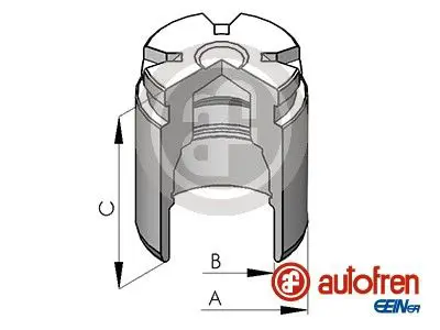 AUTOFREN SEINSA D025120 Поршень суппорта NISSAN ALMERA