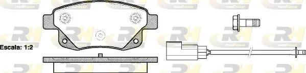 21252.02 Колодки торм диск Ford TRANSIT