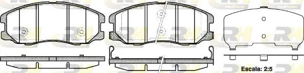 21261.12 Колодки торм диск. CAPTIVA 2.0
