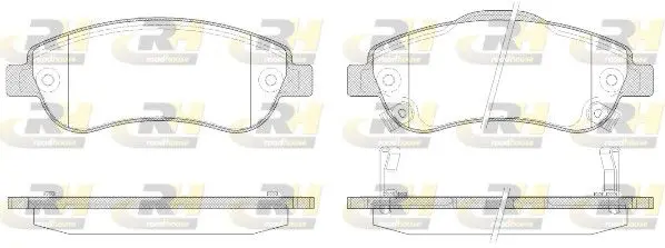 21289.02 Колодки торм. дисков. Honda