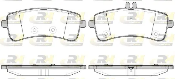 ROADHOUSE 2159400 Колодки торм.дисковые MB w205 