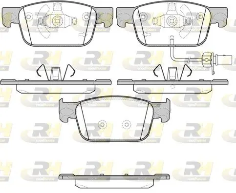 ROADHOUSE 2169201 Колодки торм.дисковые Audi A4