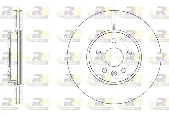 ROADHOUSE 6153410 Тормозной диск